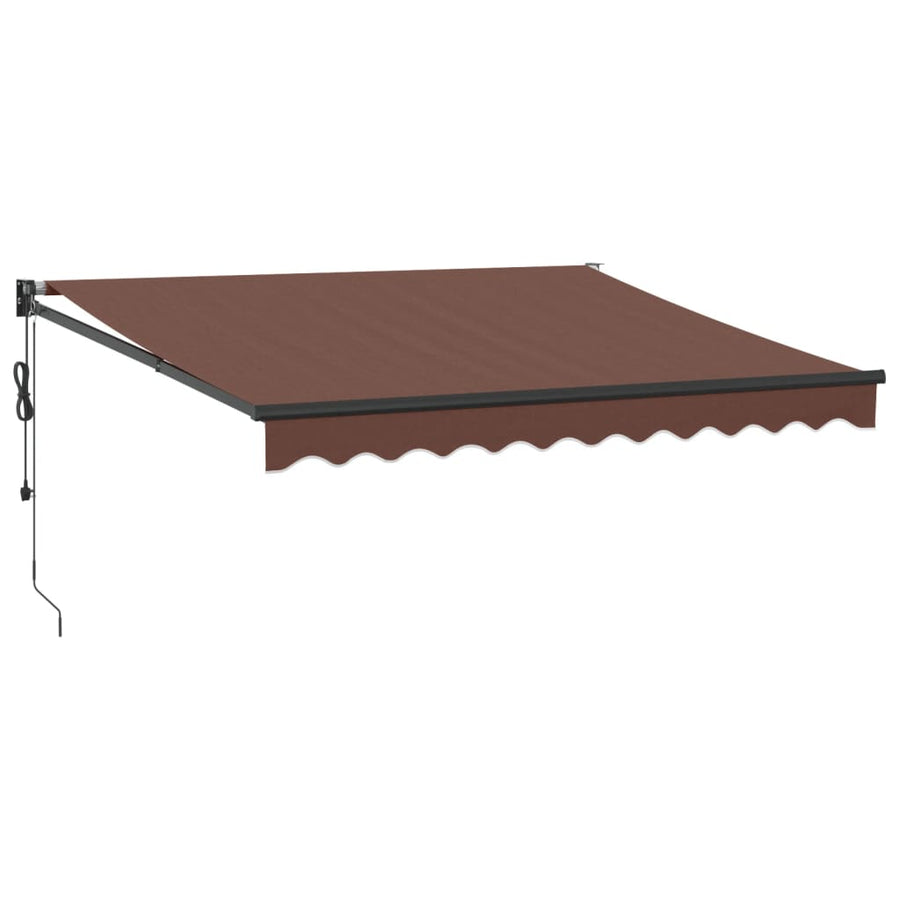 Luifel Automatisch Uittrekbaar 300X250 Cm Bruin Bruin (Lijst Antraciet) 3 x 2.5 m