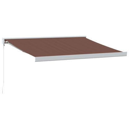 Luifel handmatig uittrekbaar 300x250 cm bruin