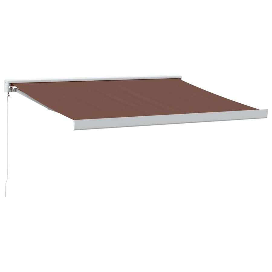 Luifel handmatig uittrekbaar 300x250 cm bruin