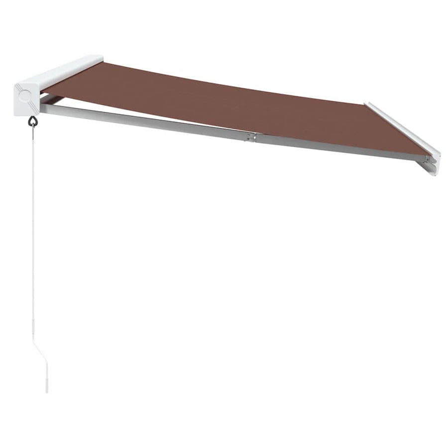 Luifel handmatig uittrekbaar 350x250 cm bruin