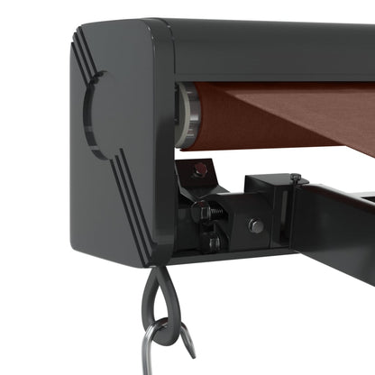 Luifel handmatig uittrekbaar 350x250 cm bruin