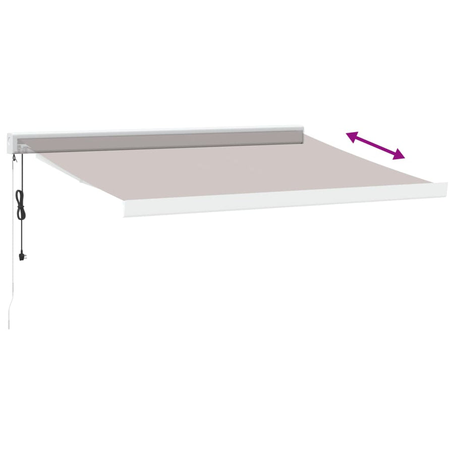 Luifel automatisch uittrekbaar 300x250 cm bruin