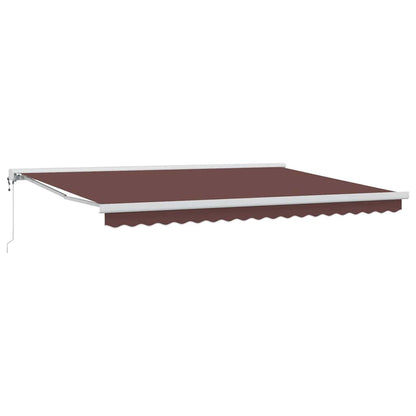 Luifel automatisch uittrekbaar 450x300 cm bruin