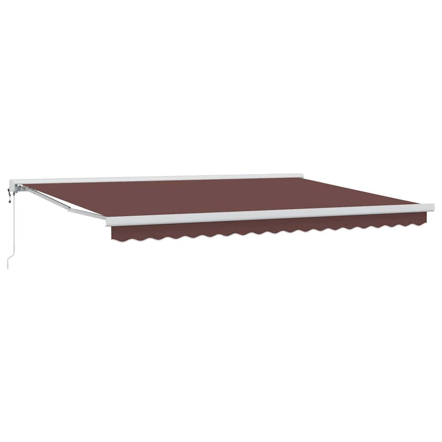Luifel automatisch uittrekbaar 450x300 cm bruin