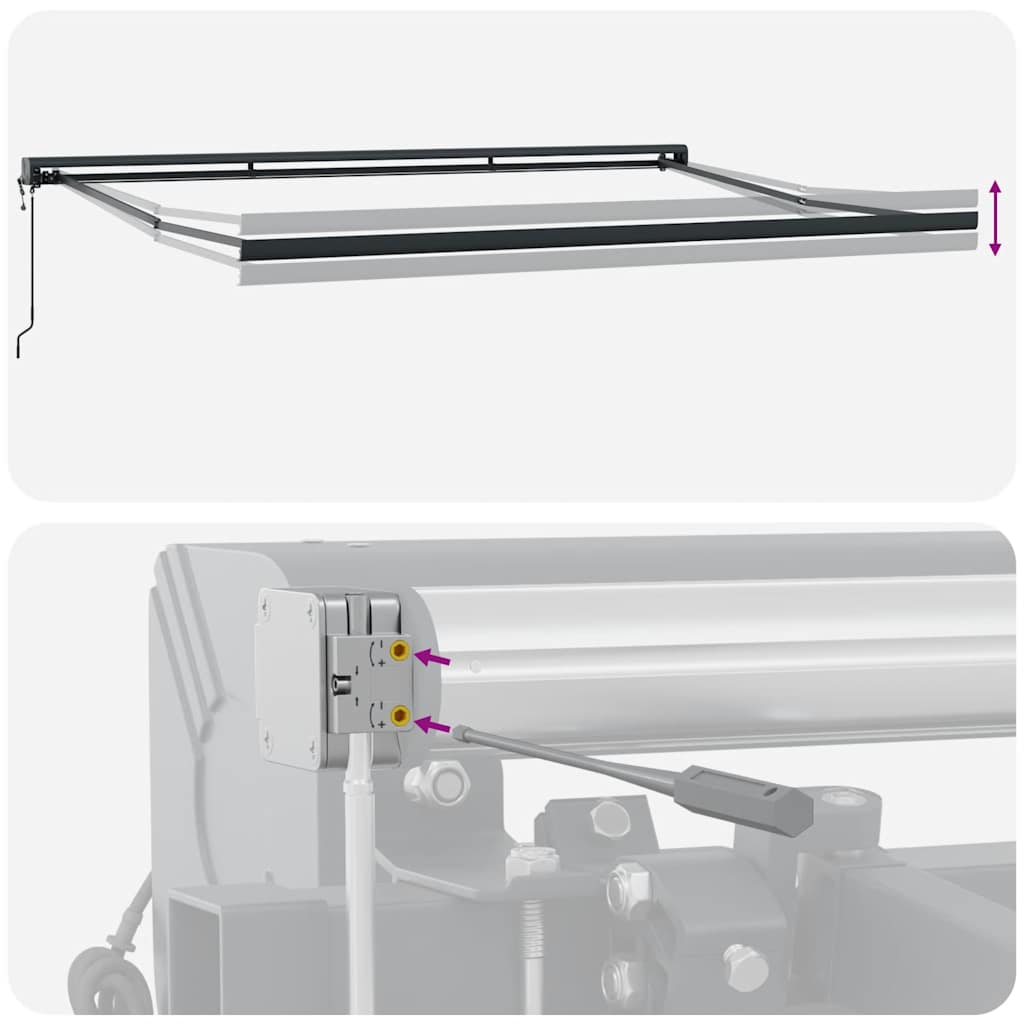 Luifel automatisch uittrekbaar 450x300 cm bruin
