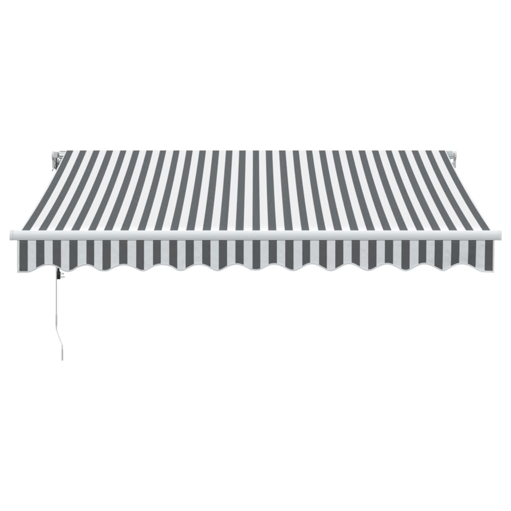 Luifel automatisch uittrekbaar LED 300x250 cm antraciet en wit