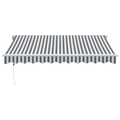 Luifel automatisch uittrekbaar LED 300x250 cm antraciet en wit