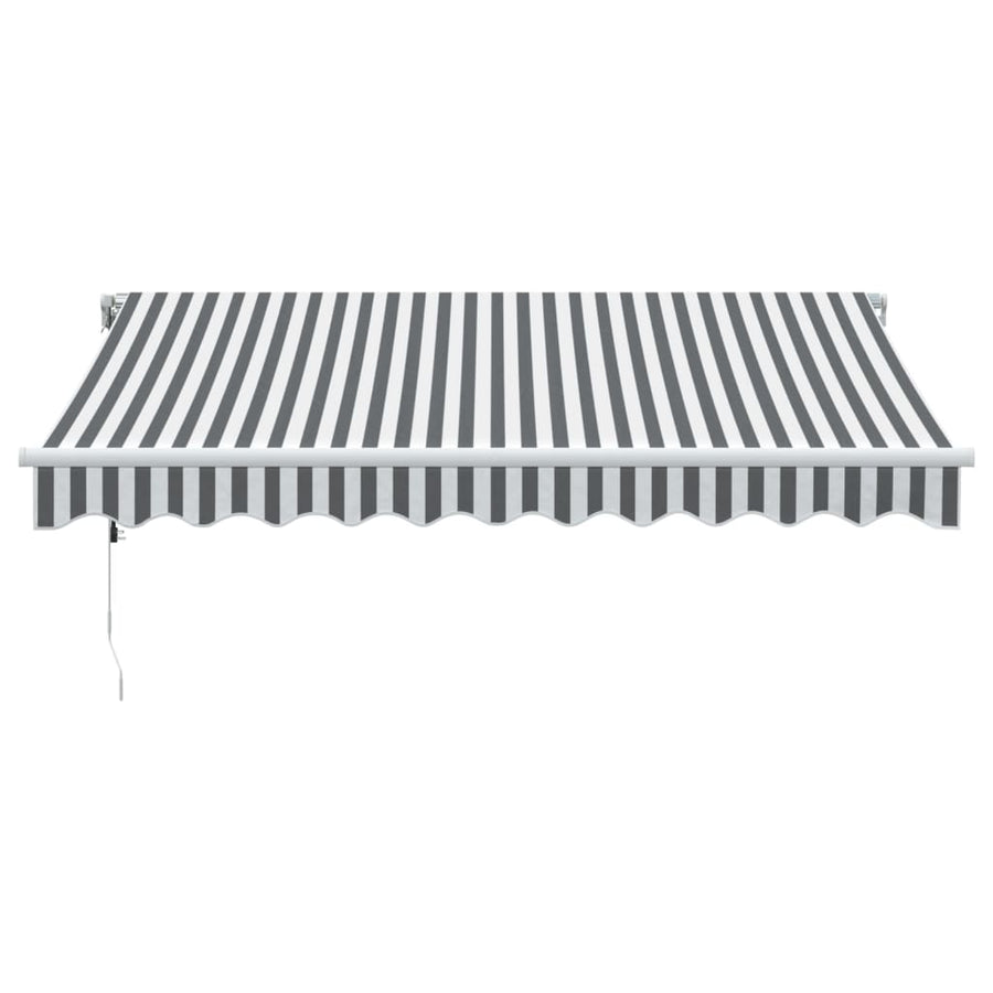 Luifel automatisch uittrekbaar LED 300x250 cm antraciet en wit
