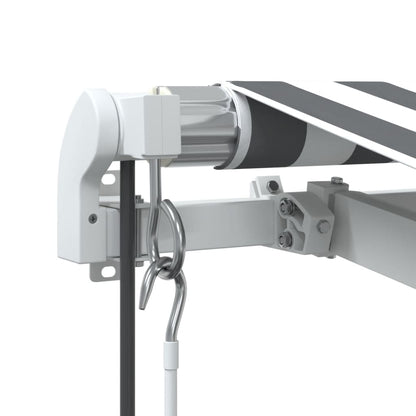 Luifel automatisch uittrekbaar LED 300x250 cm antraciet en wit