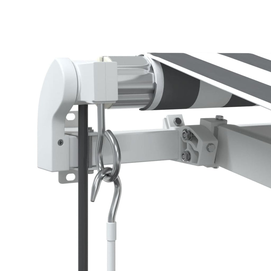 Luifel automatisch uittrekbaar LED 300x250 cm antraciet en wit