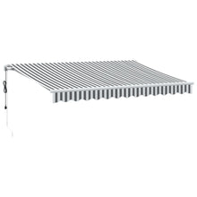 Luifel automatisch uittrekbaar LED 350x250 cm antraciet en wit