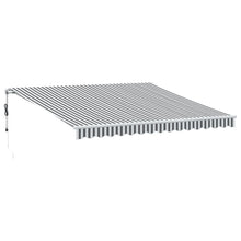 Luifel automatisch uittrekbaar LED 400x300 cm antraciet en wit