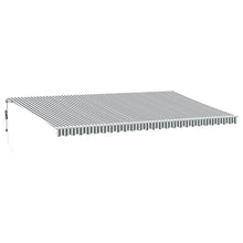 Luifel automatisch uittrekbaar LED 600x300 cm antraciet en wit