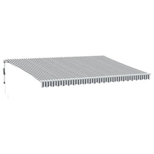 Luifel automatisch uittrekbaar 500x350 cm antraciet en wit