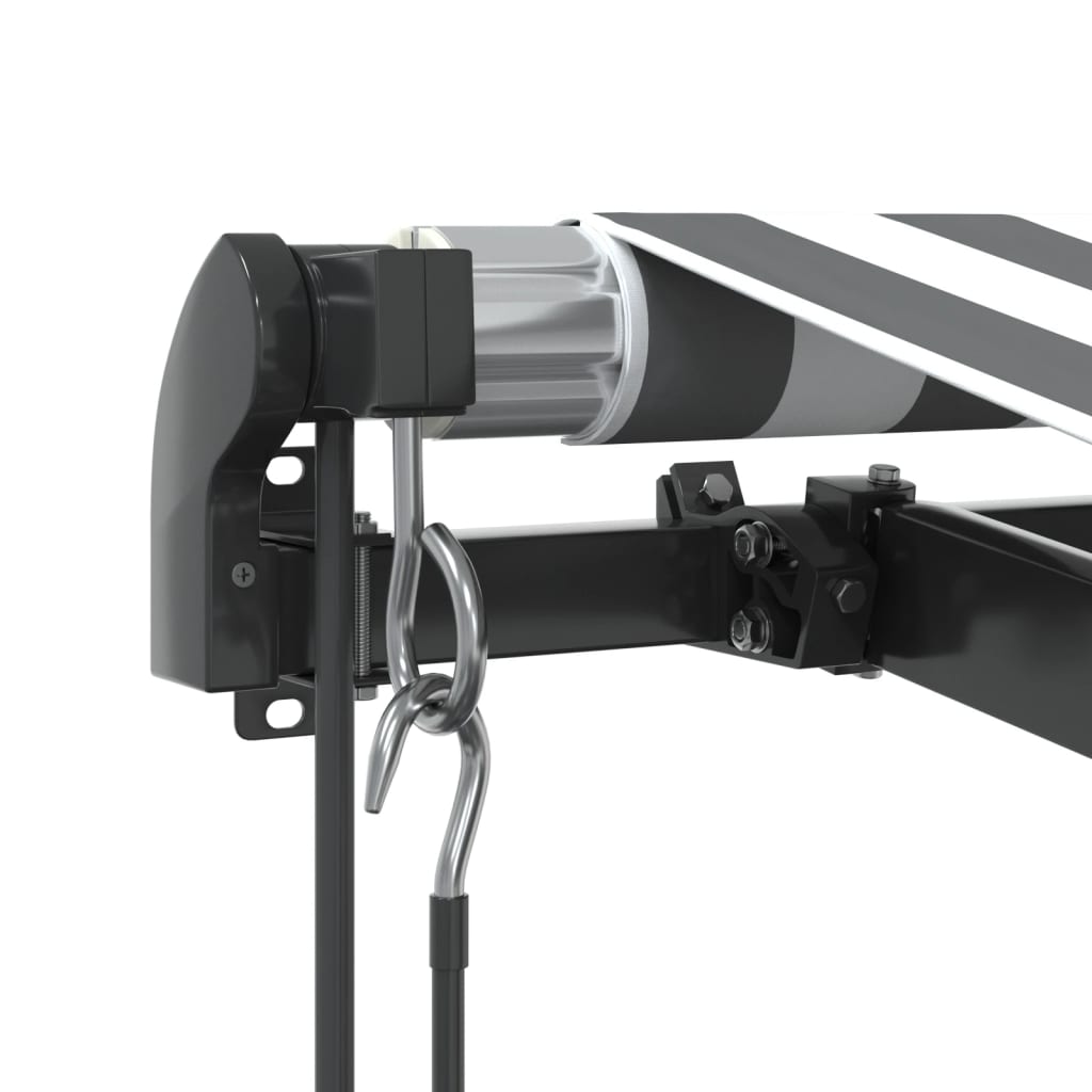 Luifel automatisch uittrekbaar 500x350 cm antraciet en wit