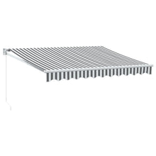 Luifel Uittrekbaar 3X2,5 M Stof En Aluminium Antraciet En Wit