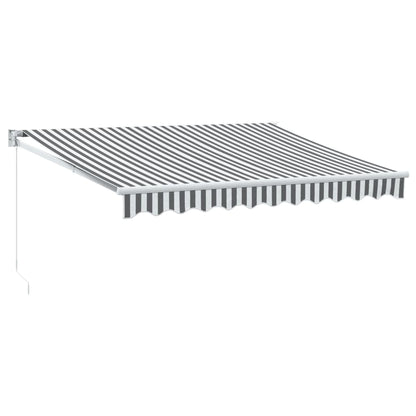 Luifel Uittrekbaar 3X2,5 M Stof En Aluminium Antraciet En Wit