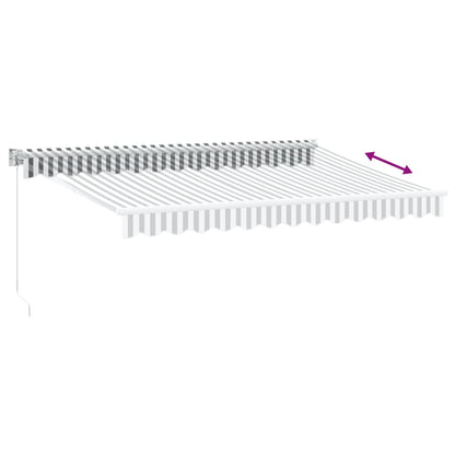 Luifel Uittrekbaar 3,5X2,5 M Stof En Aluminium 3.5 x 2.5 m