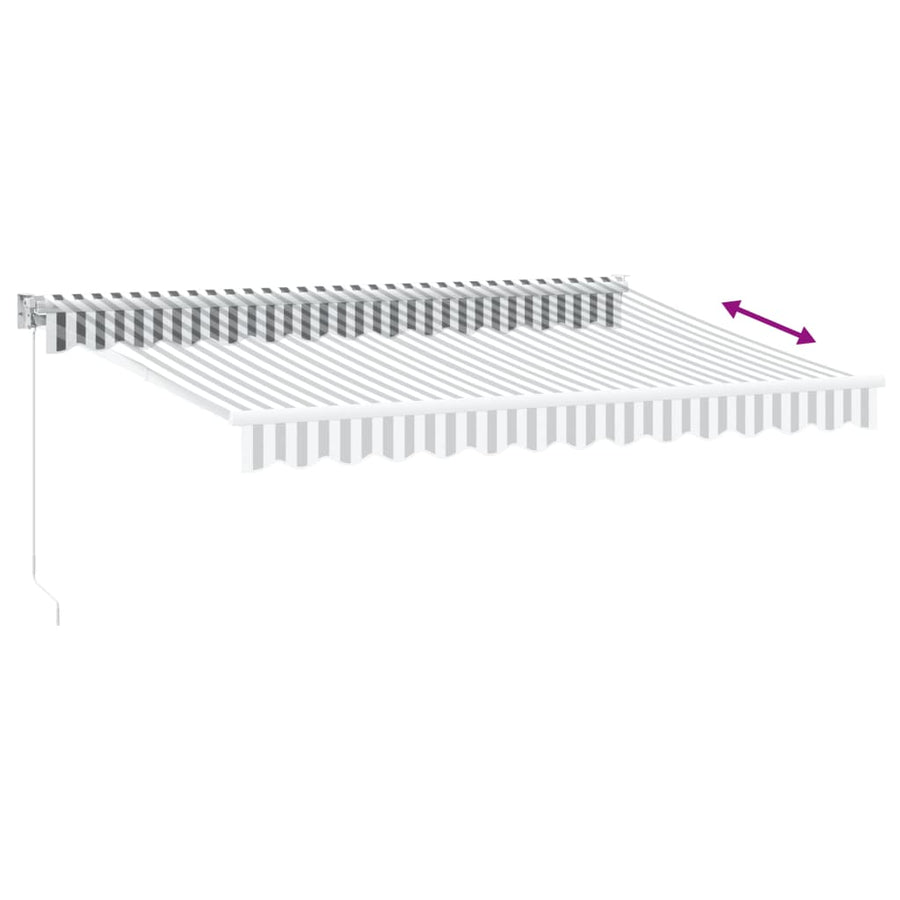 Luifel Uittrekbaar 3,5X2,5 M Stof En Aluminium 3.5 x 2.5 m