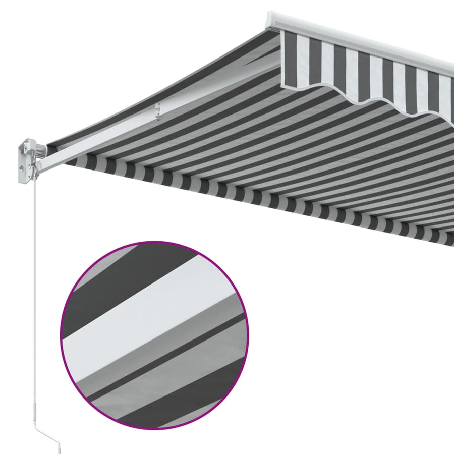 Luifel Uittrekbaar 3,5X2,5 M Stof En Aluminium 3.5 x 2.5 m