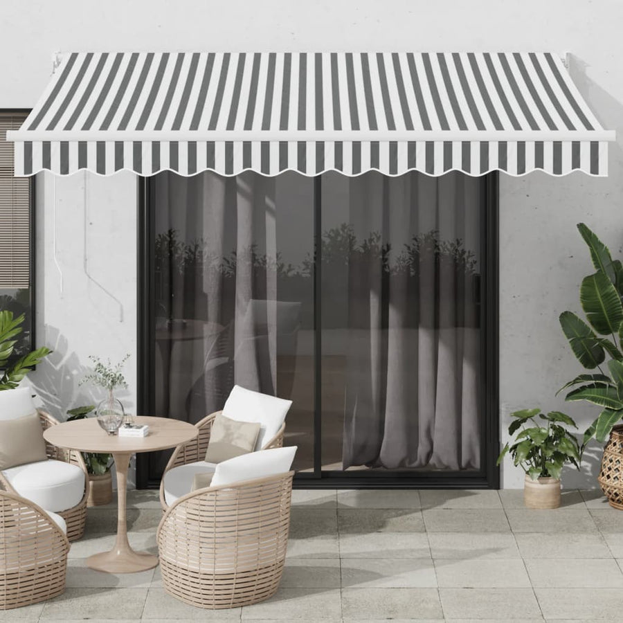 Luifel Uittrekbaar 3,5X2,5 M Stof En Aluminium 3.5 x 2.5 m