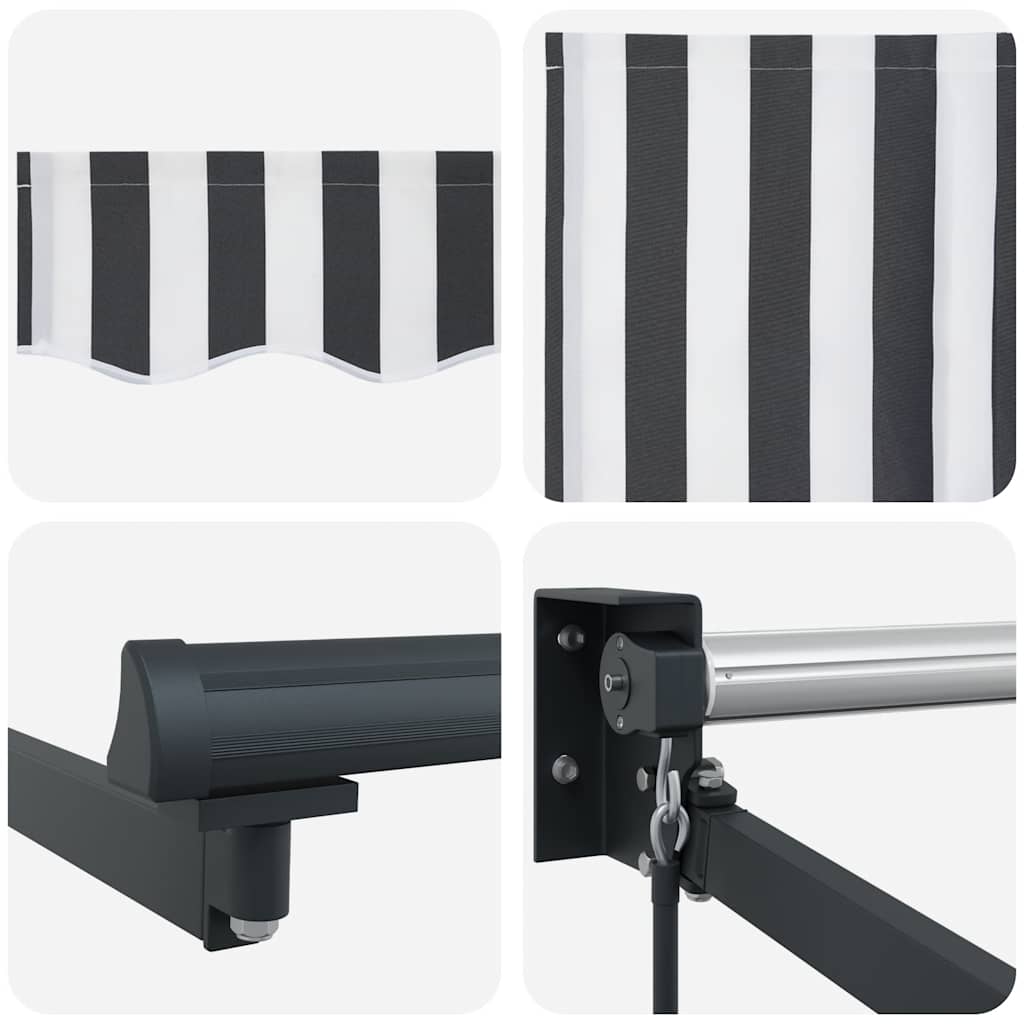 Luifel Uittrekbaar 3X2,5 M Stof En Aluminium En 3 x 2.5 m