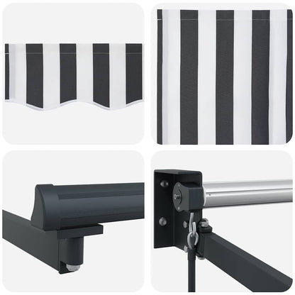 Luifel Uittrekbaar 3X2,5 M Stof En Aluminium En 3 x 2.5 m