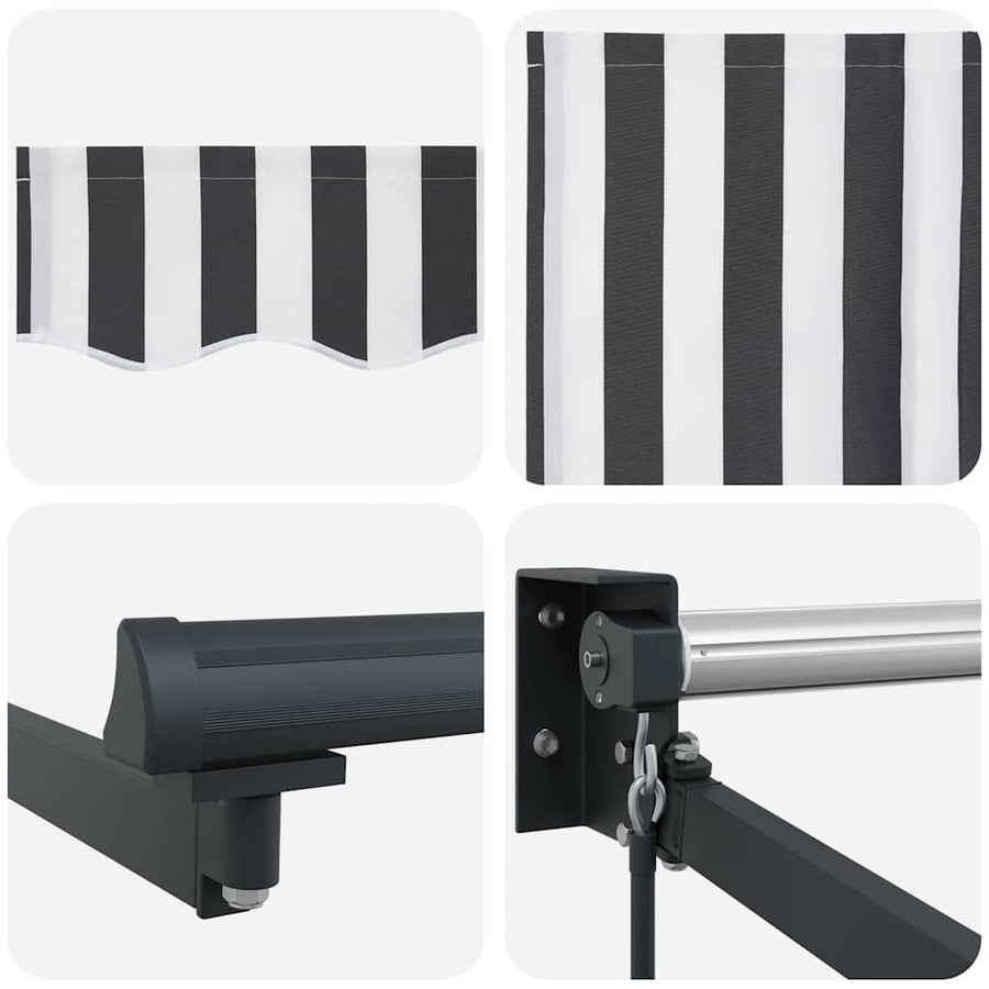 Luifel Uittrekbaar 3X2,5 M Stof En Aluminium En 3 x 2.5 m