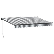 Luifel Uittrekbaar 3,5X2,5 M Stof En Aluminium Antraciet En Wit