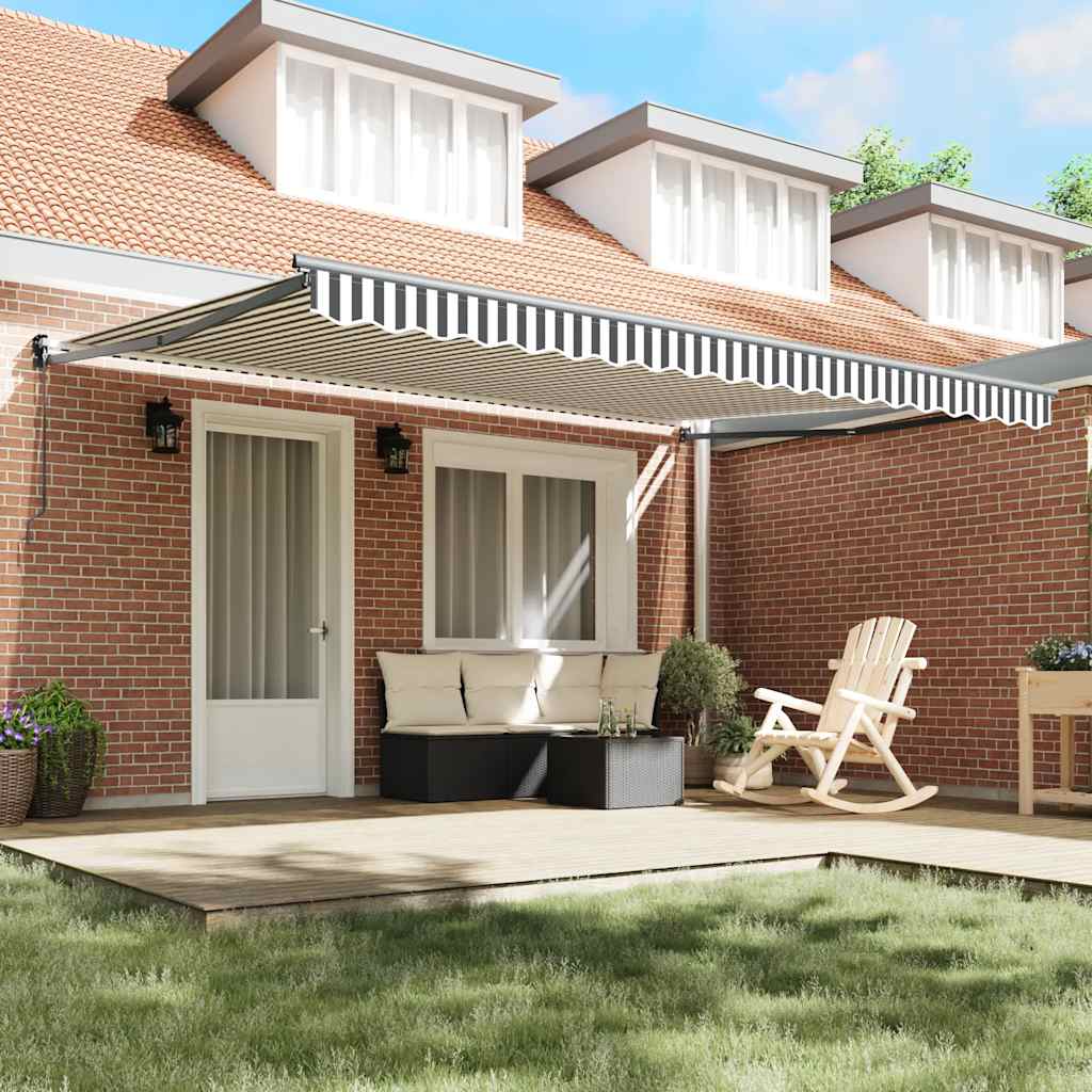 Luifel Uittrekbaar 4,5X3 M Stof En Aluminium En 4.5 x 3 m
