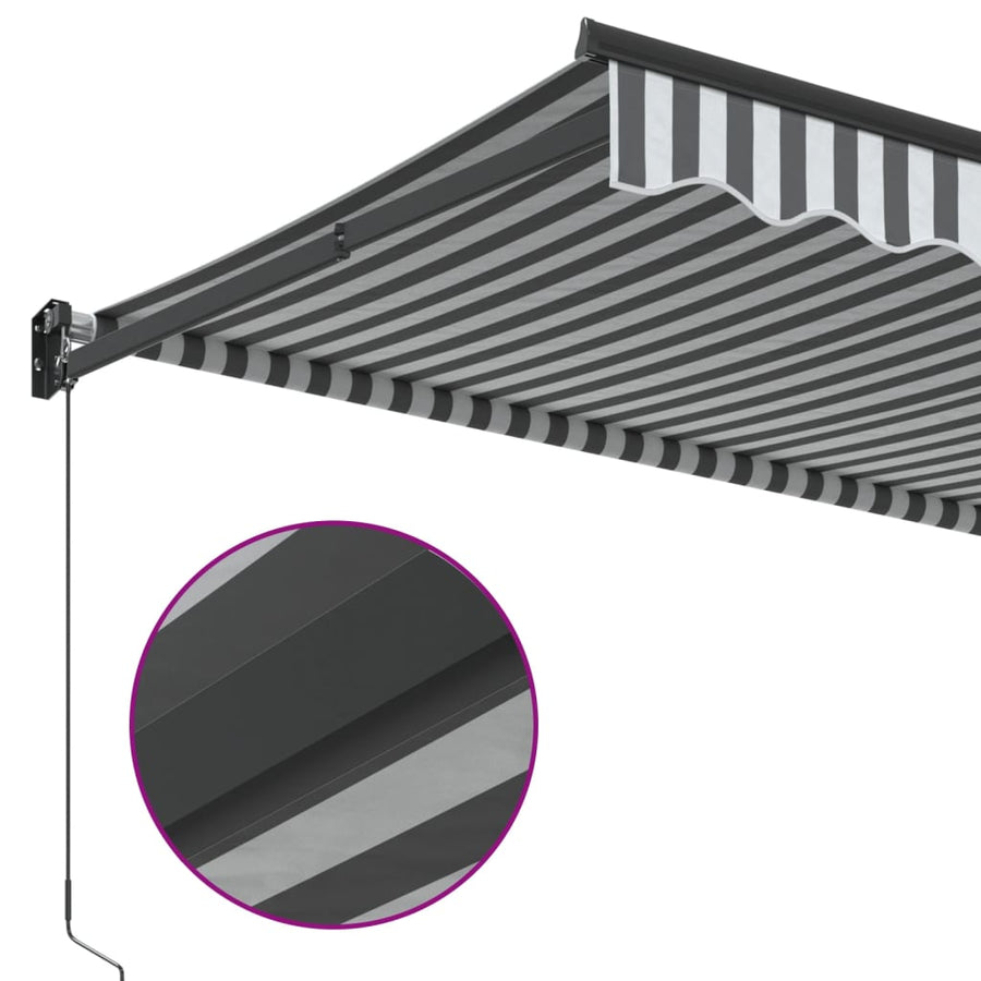 Luifel Uittrekbaar 4,5X3 M Stof En Aluminium En 4.5 x 3 m