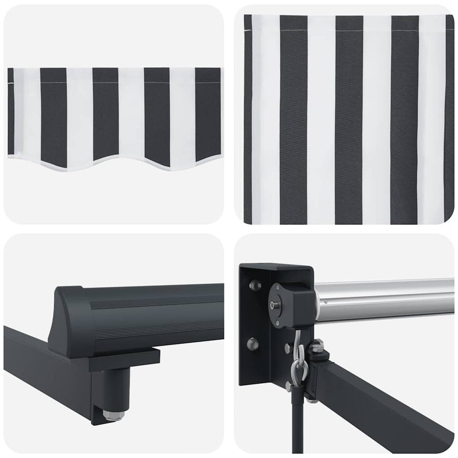 Luifel Uittrekbaar 4,5X3 M Stof En Aluminium En 4.5 x 3 m