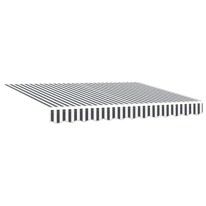 Luifel Uittrekbaar 3X2,5 M Stof En Aluminium Antraciet En Wit 3 x 2.5 m