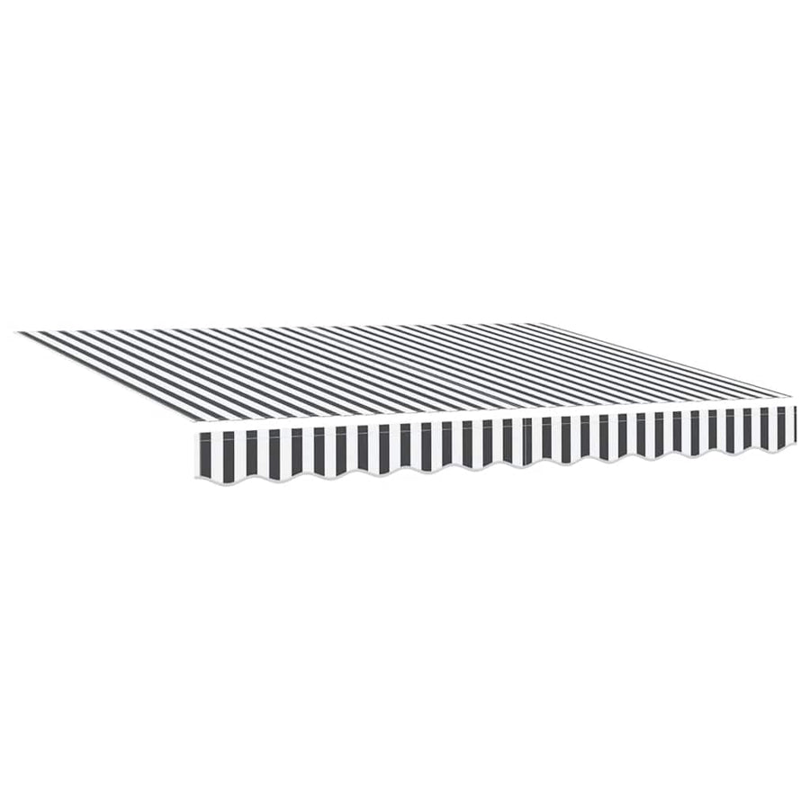 Luifel Uittrekbaar 3X2,5 M Stof En Aluminium Antraciet En Wit 3 x 2.5 m