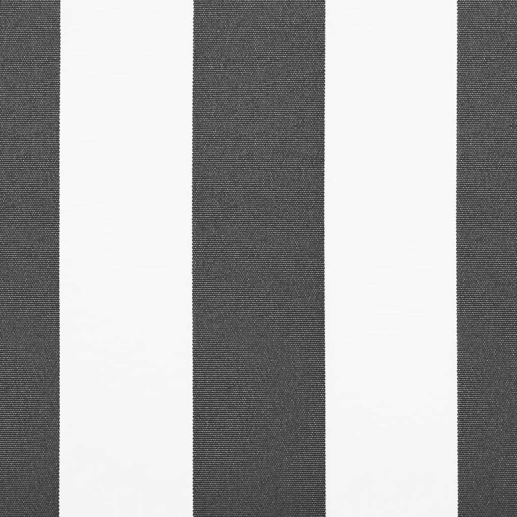 Luifel Uittrekbaar Stof En Aluminium Antraciet En Wit Anthracite And White (White Frame) 4 x 3 m