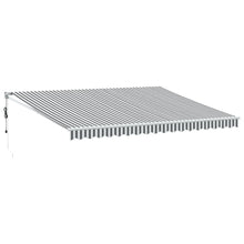 Luifel Uittrekbaar 4,5X3 M Stof En Aluminium Antraciet En Wit Anthracite And White (White Frame) 4.5 x 3 m