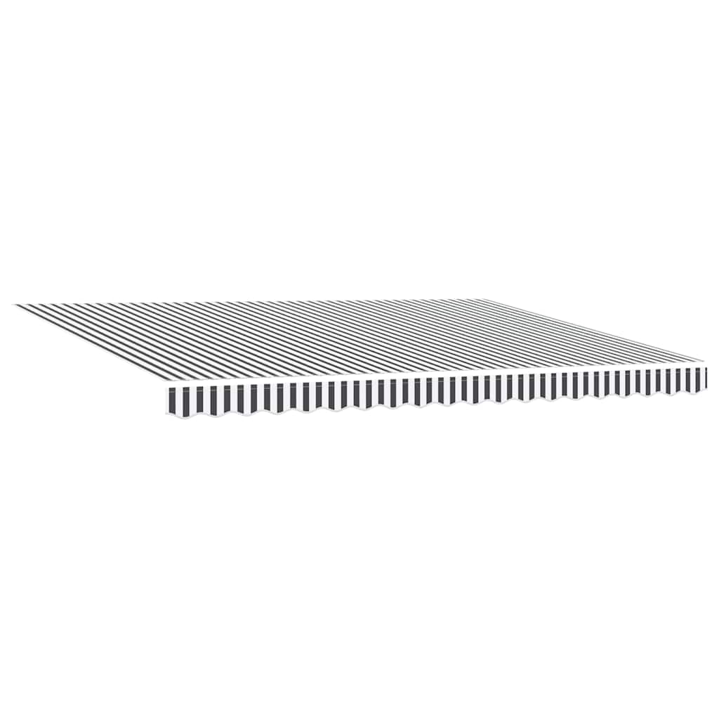 Luifel Uittrekbaar 4,5X3 M Stof En Aluminium Antraciet En Wit Anthracite And White (White Frame) 4.5 x 3 m