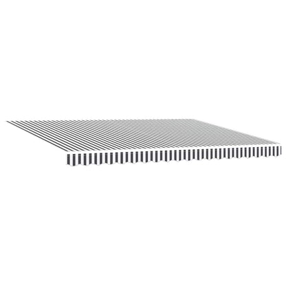Luifel Uittrekbaar 4,5X3 M Stof En Aluminium Antraciet En Wit Anthracite And White (White Frame) 4.5 x 3 m