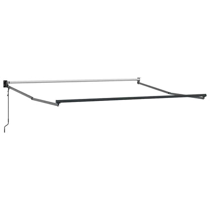 Luifel Uittrekbaar 3X2,5 M Stof En Aluminium En Antraciet En Wit (Lijst Antraciet) 3 x 2.5 m