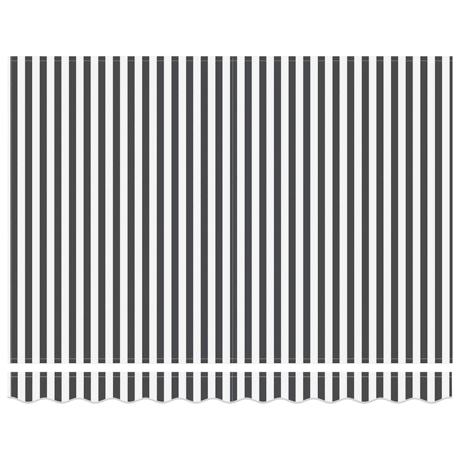 Luifel Uittrekbaar 3X2,5 M Stof En Aluminium En Antraciet En Wit (Lijst Antraciet) 3 x 2.5 m