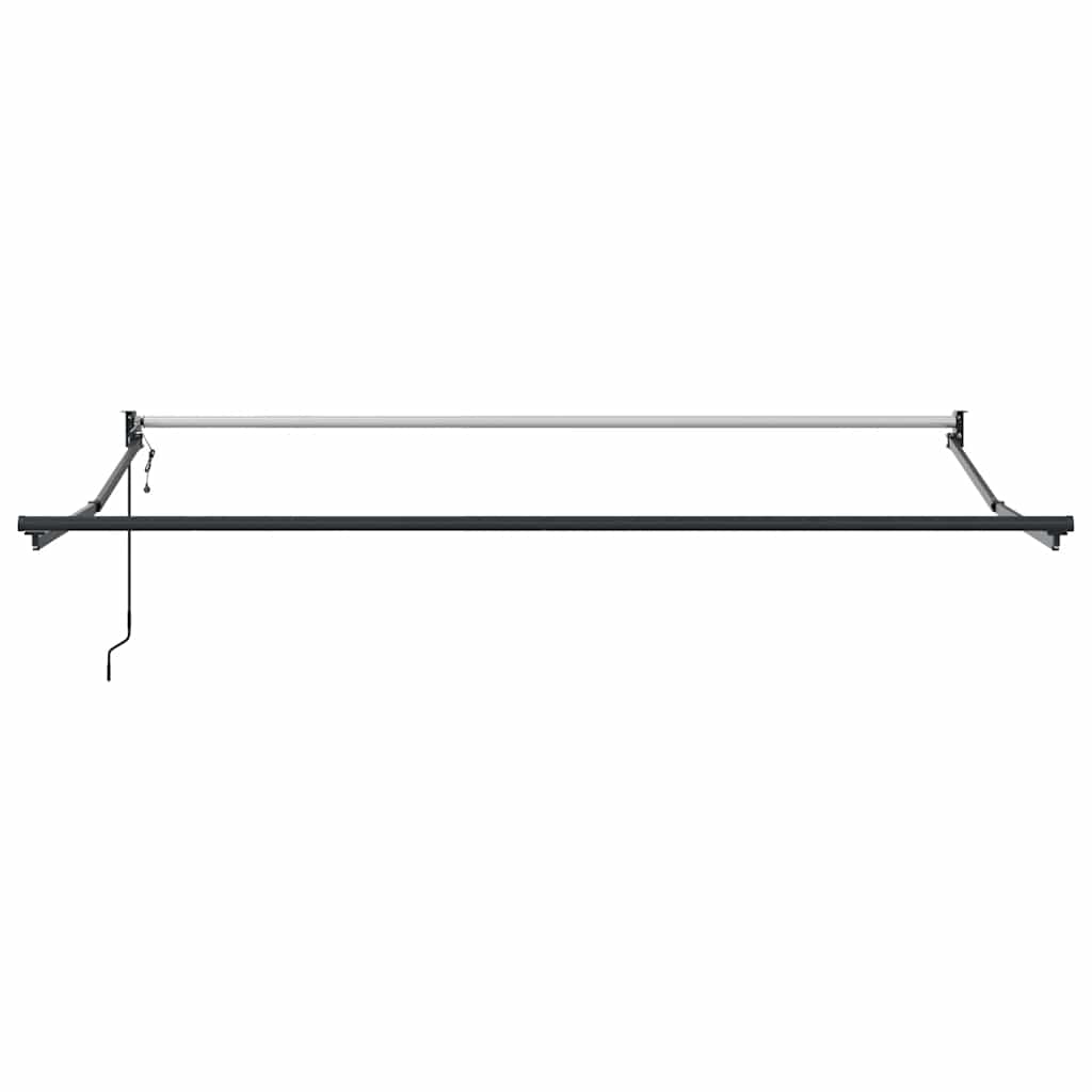 Luifel Uittrekbaar 3X2,5 M Stof En Aluminium En Antraciet En Wit (Lijst Antraciet) 3 x 2.5 m