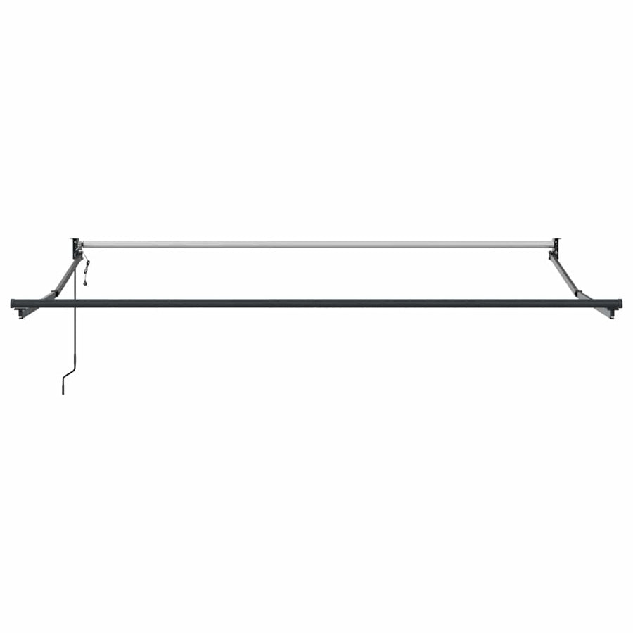 Luifel Uittrekbaar 3X2,5 M Stof En Aluminium En Antraciet En Wit (Lijst Antraciet) 3 x 2.5 m