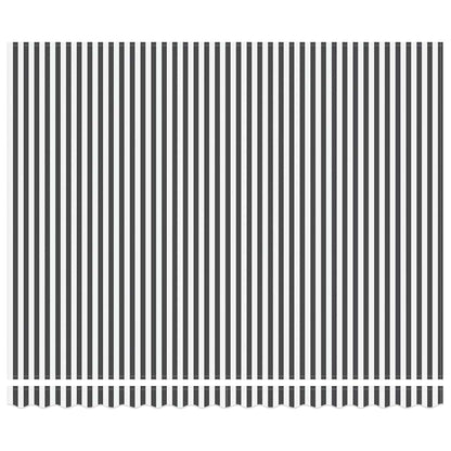 Luifel Uittrekbaar Stof En Aluminium En Antraciet En Wit (Lijst Antraciet) 4 x 3 m