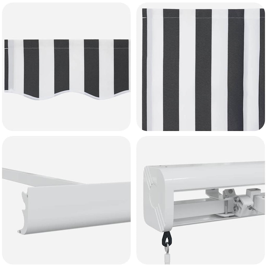 Luifel Uittrekbaar 4,5X3 M Stof En Aluminium 1
