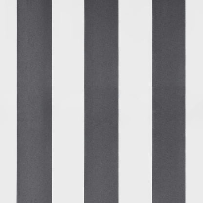 Luifel uittrekbaar 5x3 m stof en aluminium antraciet en wit