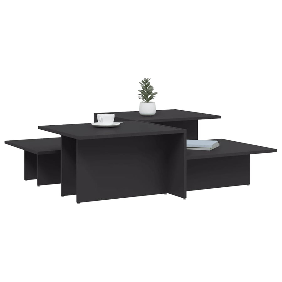 Salontafels bewerkt hout Grijs