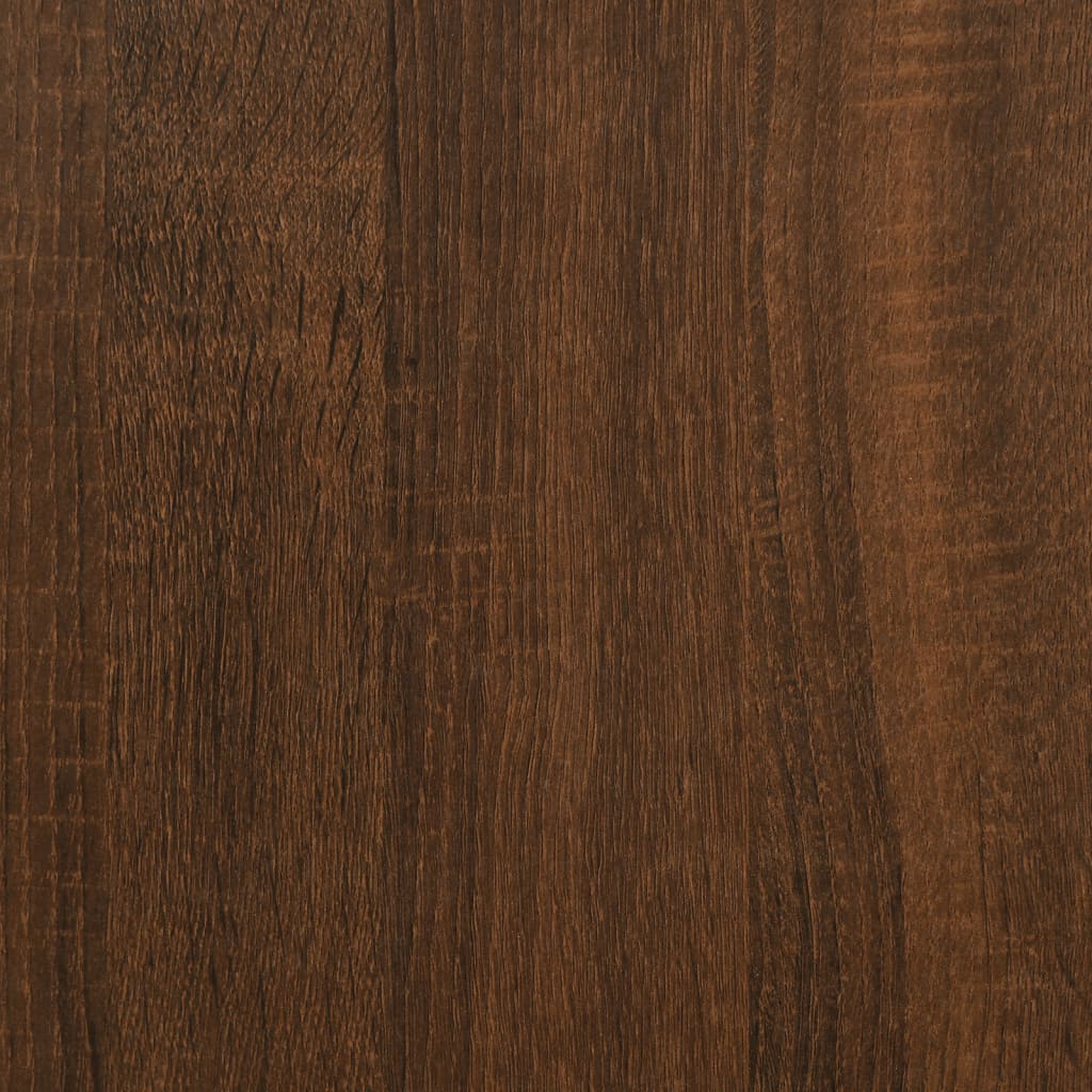 Salontafels 2 st bewerkt hout bruin eikenkleur