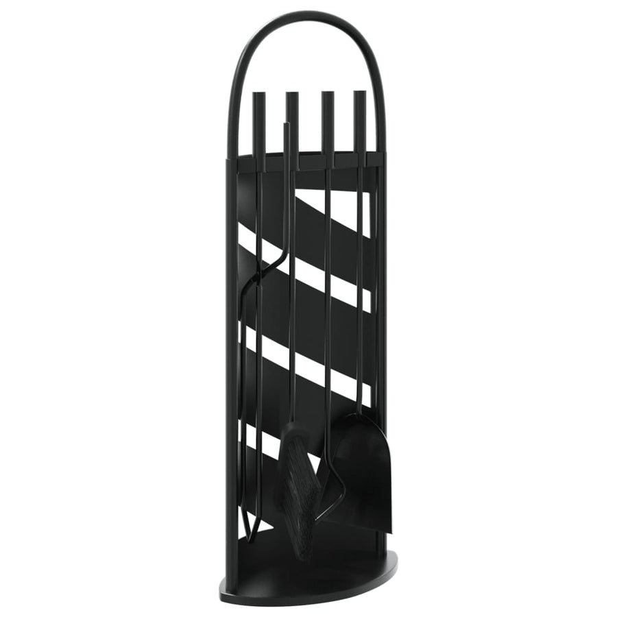 5-Delige Haardset 23X15X66 Cm Staal
