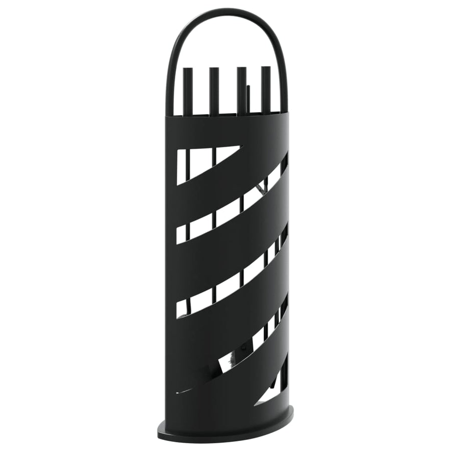 5-Delige Haardset 23X15X66 Cm Staal