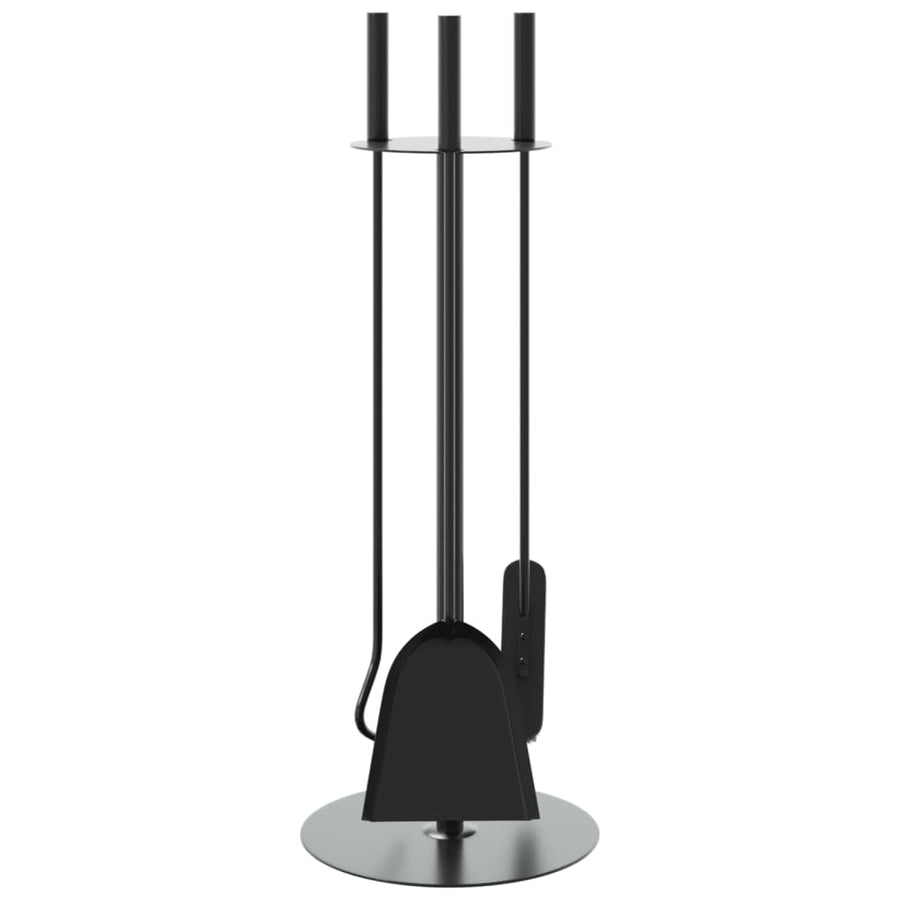 4-Delige Haardset 22X59 Cm Staal